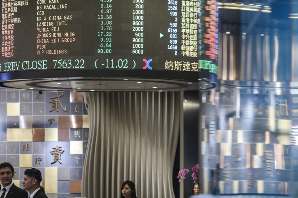 Hong Kong Exchanges and Clearing’s Connect Hall in the city’s Central district. Photo: Sam Tsang