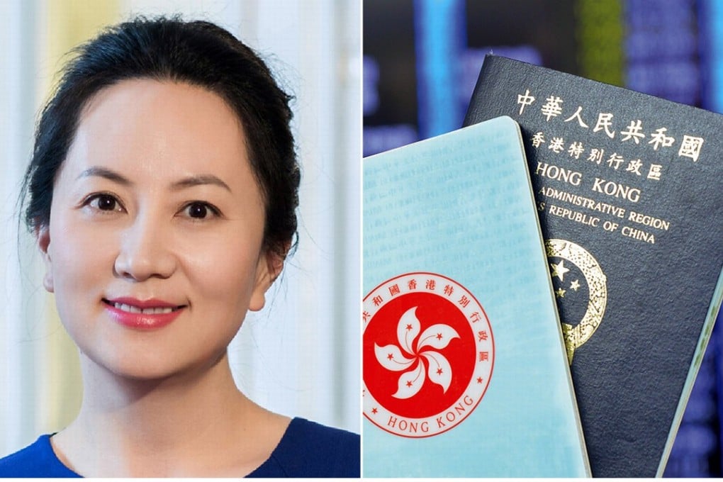 Sabrina Meng was detained in Vancouver and, according to court documents, was in possession of three HKSAR passports. Photo: Handout/ISD