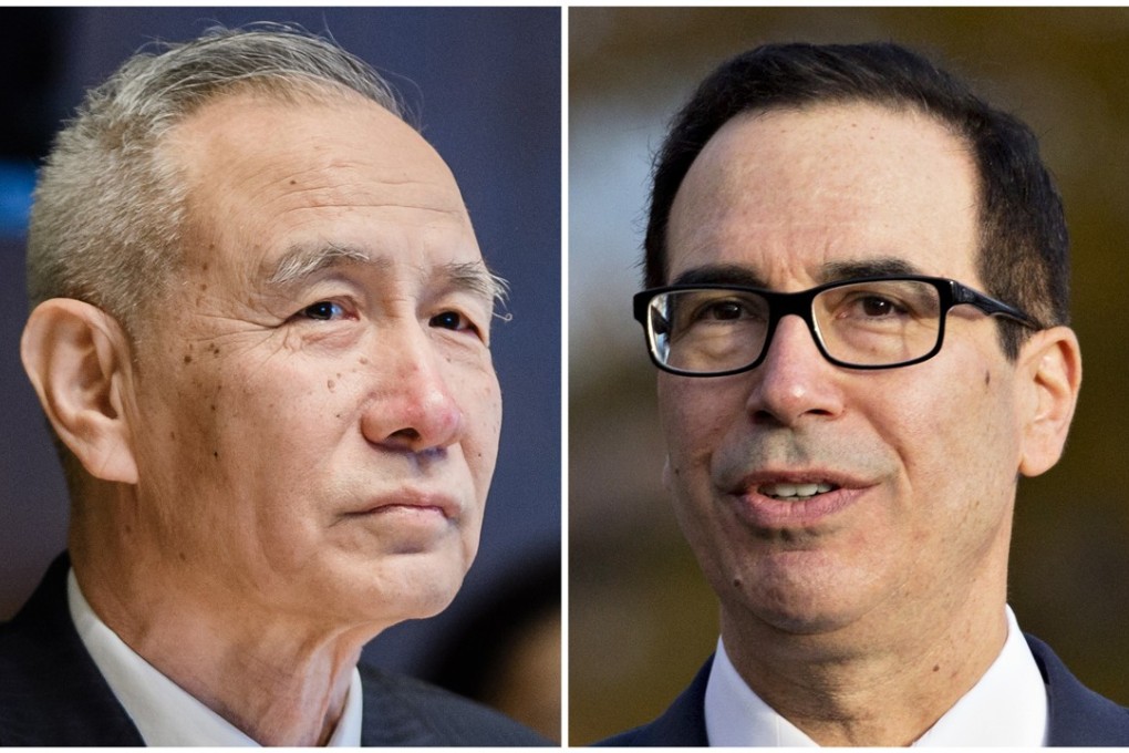 Liu He and Steven Mnuchin spoke on Tuesday, Beijing said. Photo: Handout