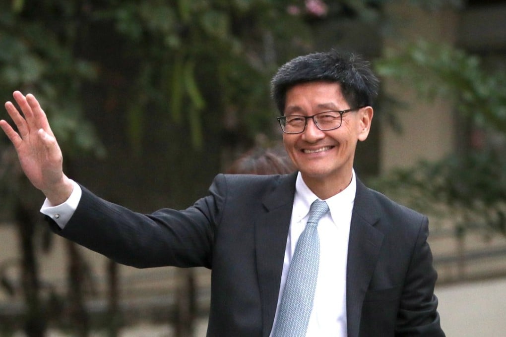 Lincoln Leong, the outgoing CEO of the MTR Corp, arrives at Tsuen Wan Court for the Sha Tin-Central rail link inquiry. Photo: Winson Wong