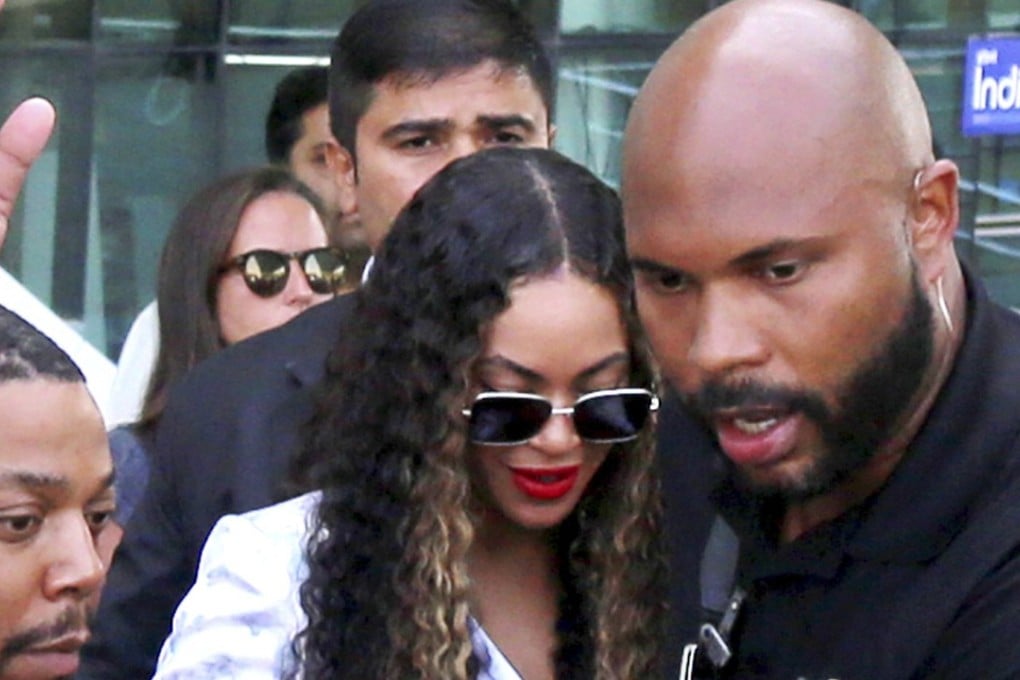 Singer Beyoncé arrives at Udaipur airport in Rajasthan ahead of her performance at a pre-wedding celebration for Isha Ambani and Anand Piramal. Photo: AP