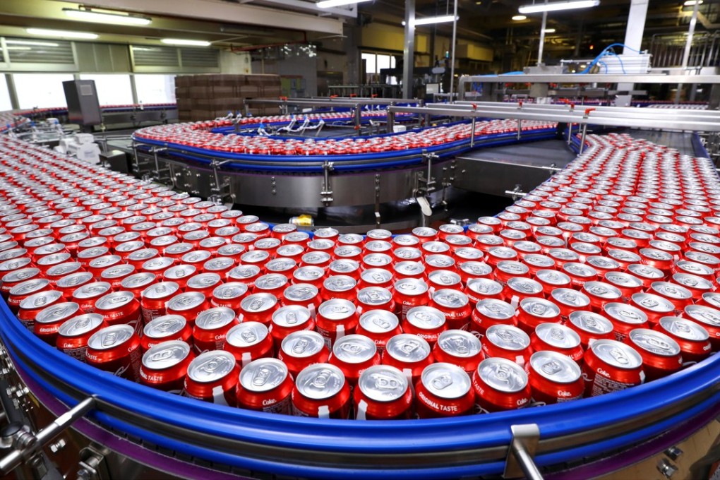 The aluminium can production line at Swire Coca-Cola Hong Kong. Photo: Handout