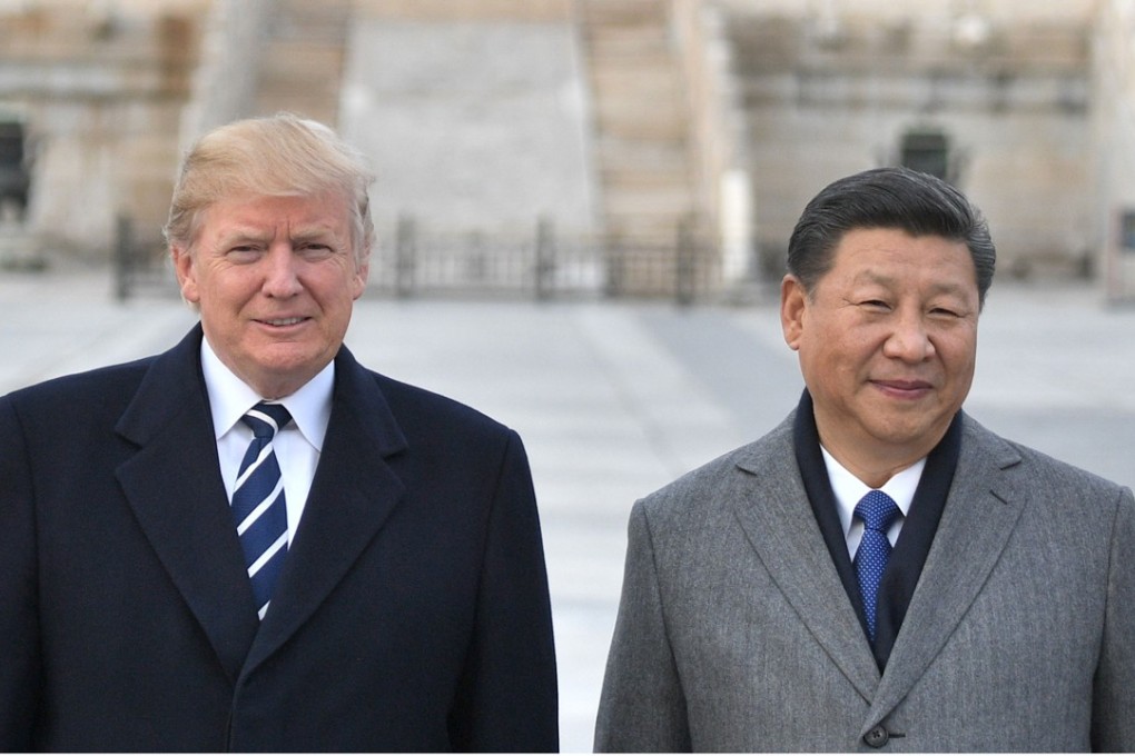 US and Chinese presidents Donald Trump and Xi Jinping at the Forbidden City in Beijing in 2017. Trump has been known to trade away Washington’s principles in exchange for an expeditious deal. Photo: AFP
