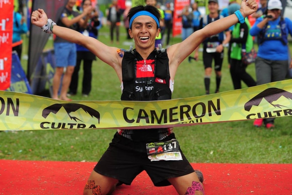 Daved Simpat winning the Cameron Ultra-Trail in Malaysia this year. Photo: Handout
