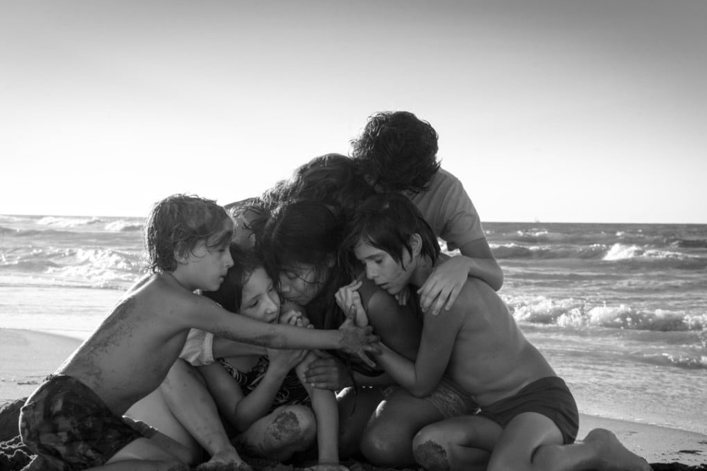 From left: Marco Graf, Daniela Demesa, Yalitza Aparicio, Marina De Tavira, Diego Cortina Autrey and Carlos Peralta Jacobson in a still from Roma (Category IIB: Spanish), written and directed by Alfonso Cuarón. Photo: Carlos Somonte