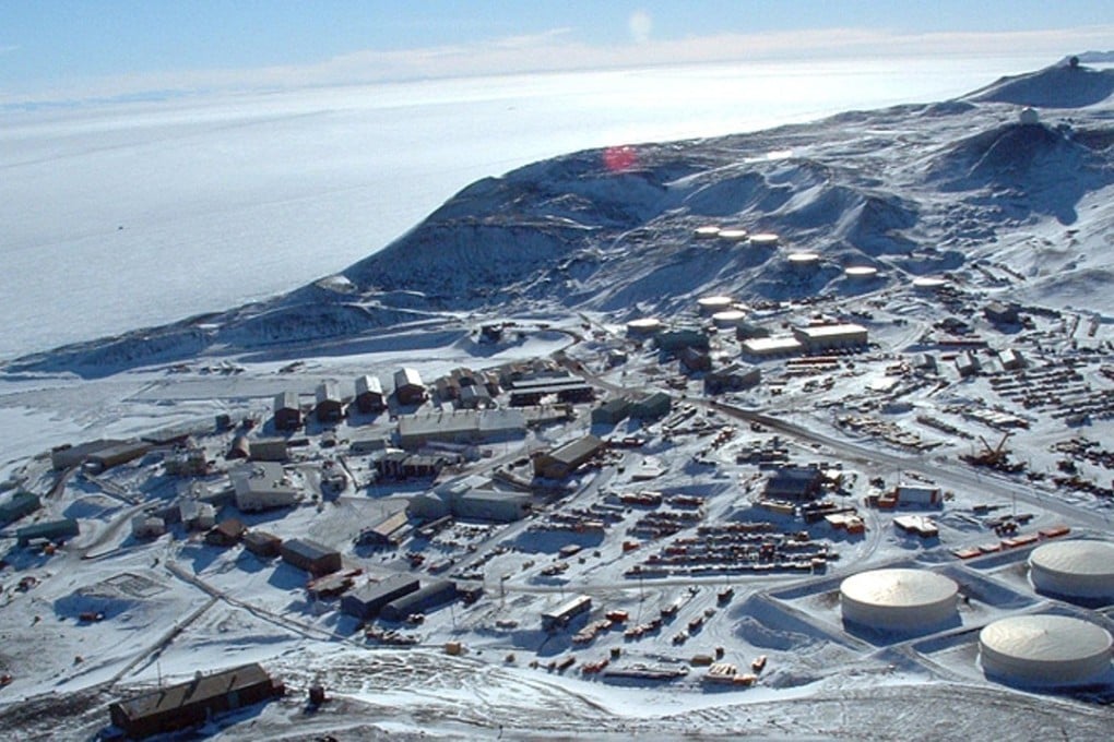 McMurdo Station, a US research centre on the Antarctic coast. Photo: usap.gov