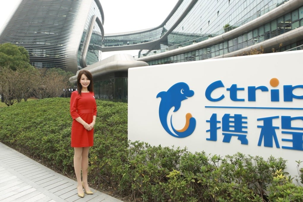Jane Sun, chief executive of Ctrip, outside the company’s headquarters in Shanghai, China.