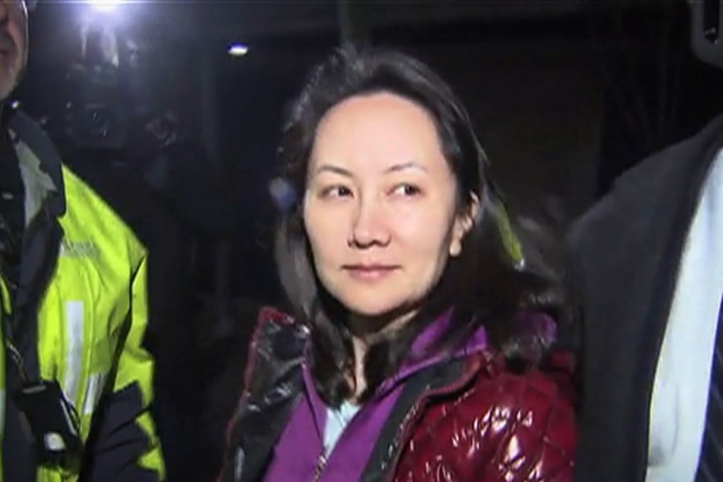 This TV image provided by CTV to AFP shows Huawei Technologies Chief Financial Officer Meng Wanzhou as she exits British Columbia Superior Courts in Vancouver on Tuesday following her successful application for bail. Photo: CTV via AFP