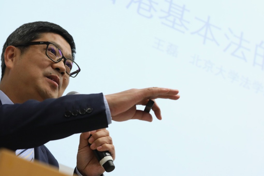 Wang Lei was the government’s expert witness during the hearing on the legality of co-location. Photo: Felix Wong