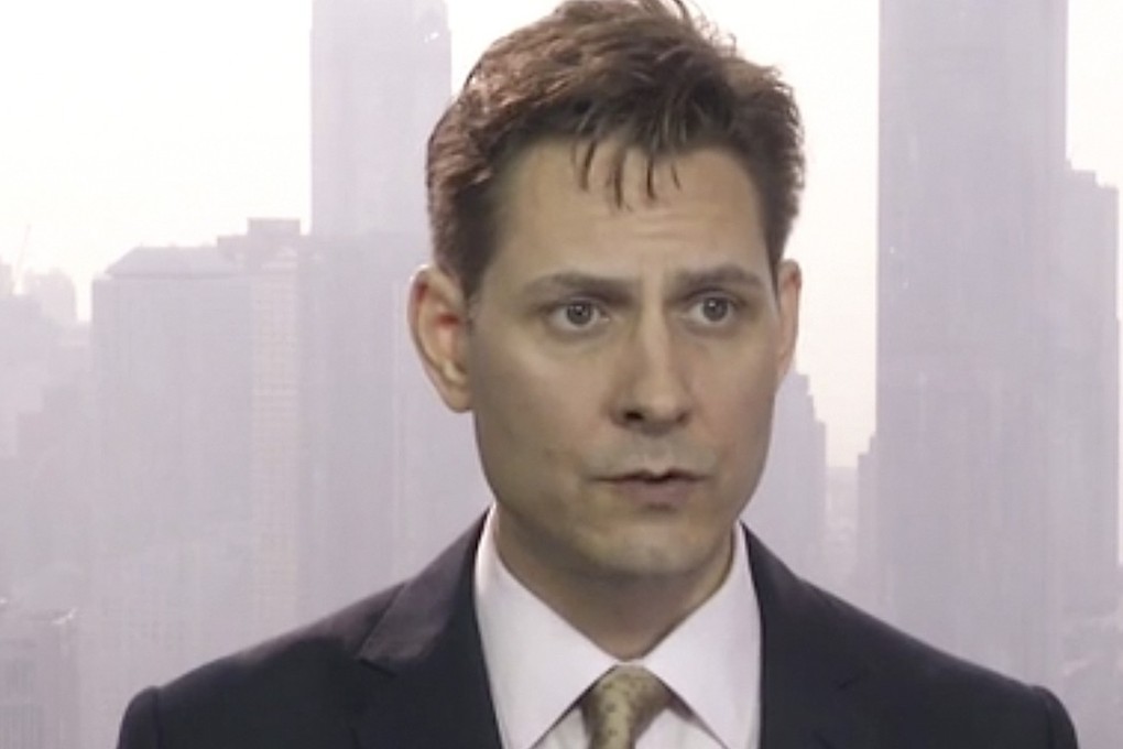 Michael Kovrig, an adviser with the International Crisis Group, speaks during an interview in Hong Kong in this file photo taken from an AP video. Kovrig has met with Canada’s ambassador, Ottawa said on Friday. Photo: AP