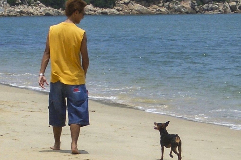 Chan Ka-ming and his dog Bungy. Photo: Chan Ka-ming