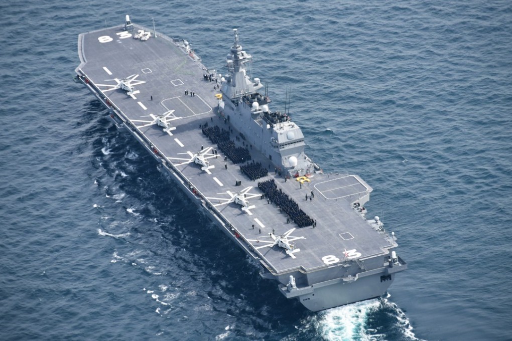Japan is planning to upgrade its Izumo-class destroyers into fully operational aircraft carriers capable of launching fighter jets. Photo: Handout