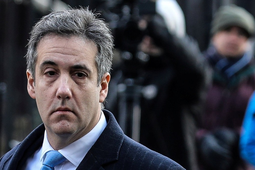 Michael Cohen, US President Donald Trump’s former lawyer, arrives for his sentencing at United States Court house in Manhattan on Wednesday. Photo: Reuters