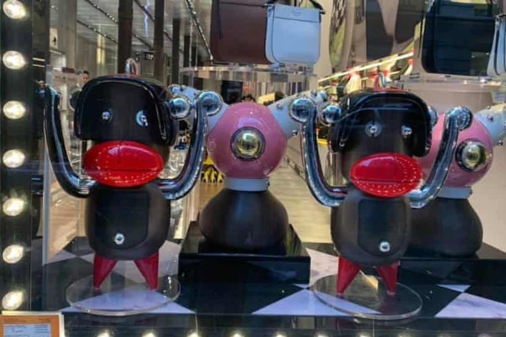 A display of expensive tchotchkes in the windows of Prada’s Soho boutique in downtown New York included one style that recalled a Golliwog, the 19th century blackface character with big round eyes and large red lips. Photo: Chinyere Ezie/Facebook