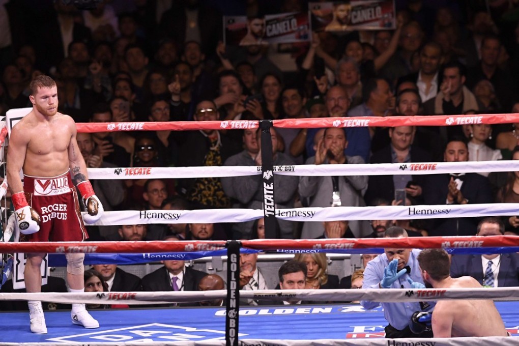 Mexico’s Saul ‘Canelo’ Alvarez claimed the WBA Super Middleweight title against England’s Rocky Fielding. Photo: AFP
