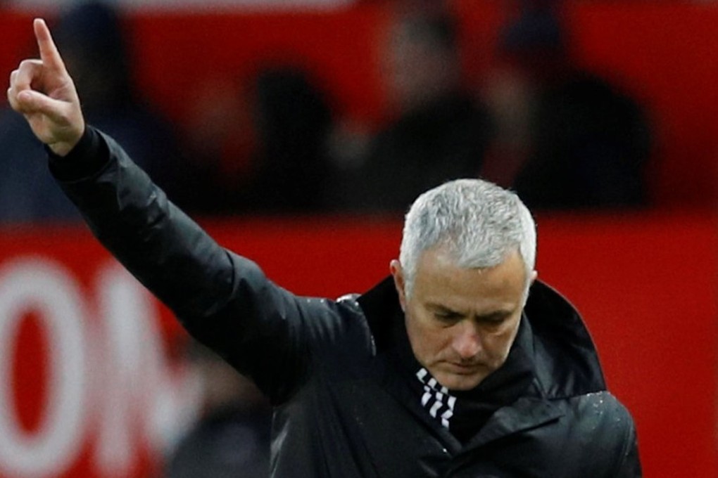Manchester United manager Jose Mourinho reacts. Photo: Reuters