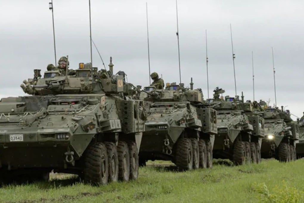 LAV 6 armoured personnel carriers, made by London, Ontario-based manufacturer General Dynamic Land Systems Canada. File photo: Handout