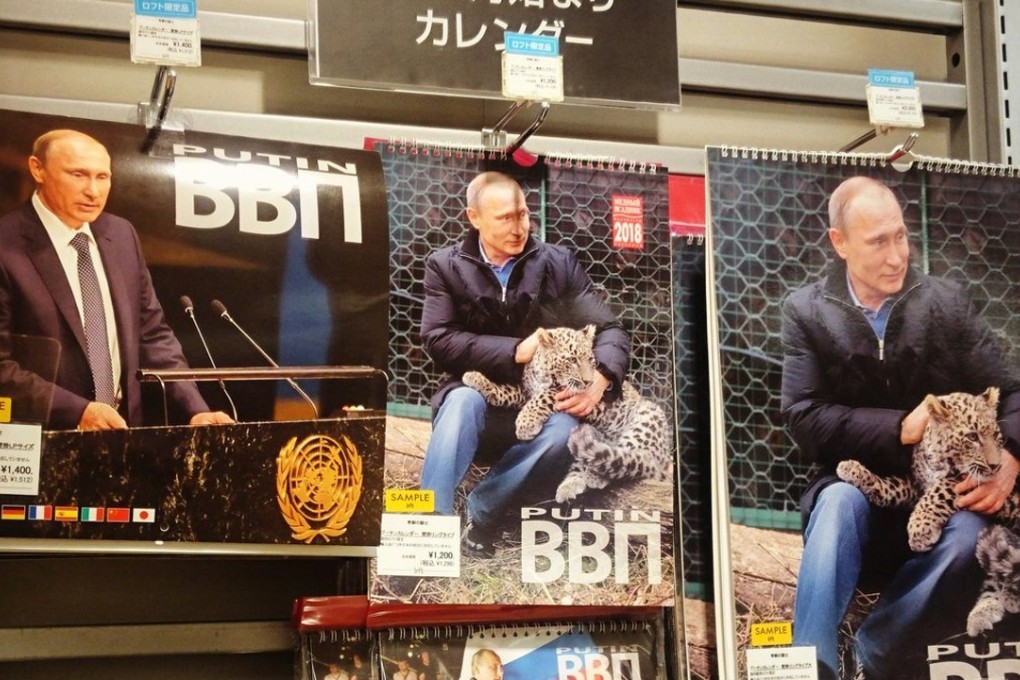 Calendars featuring Vladimir Putin are outselling all others in Japan. Photo: Twitter