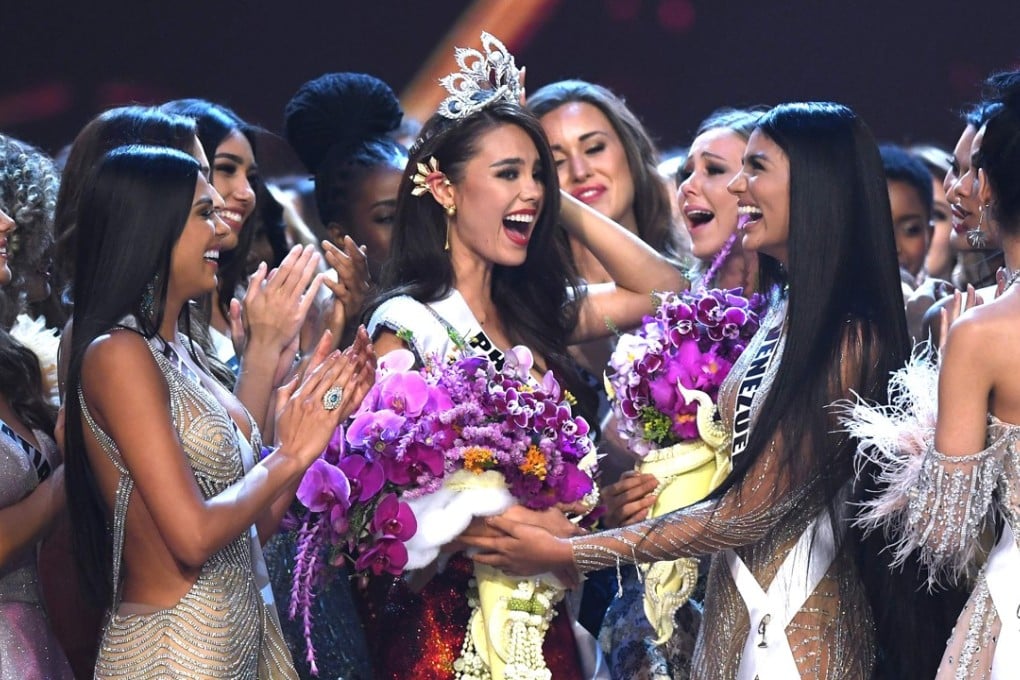 Catriona Gray of the Philippines (centre). Photo: AFP
