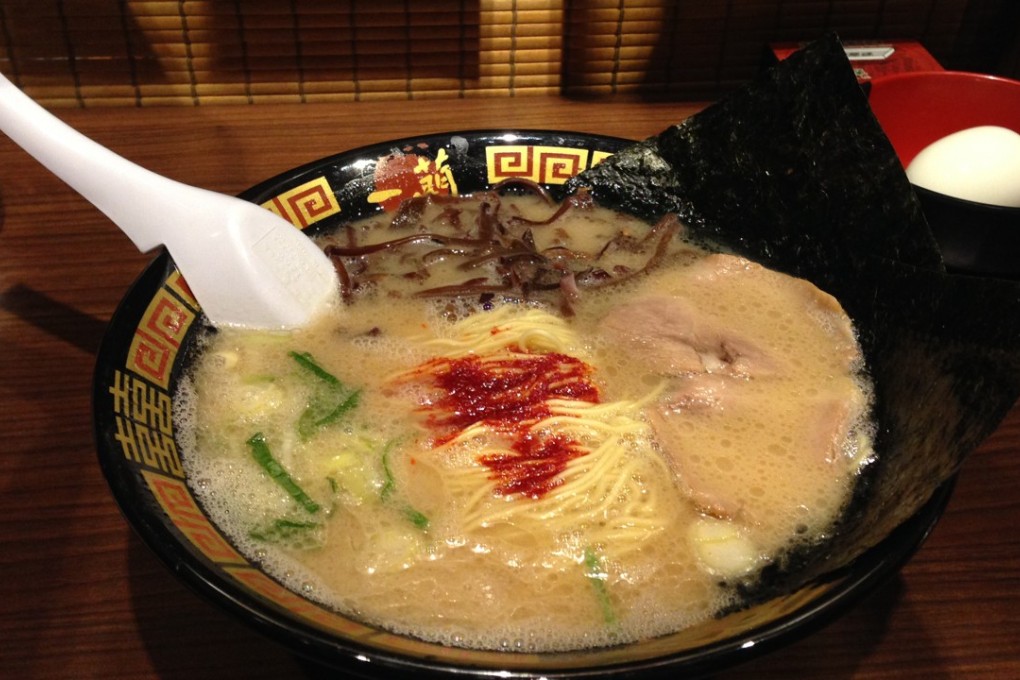 Tonkotsu ramen at Ichiran in Causeway Bay.