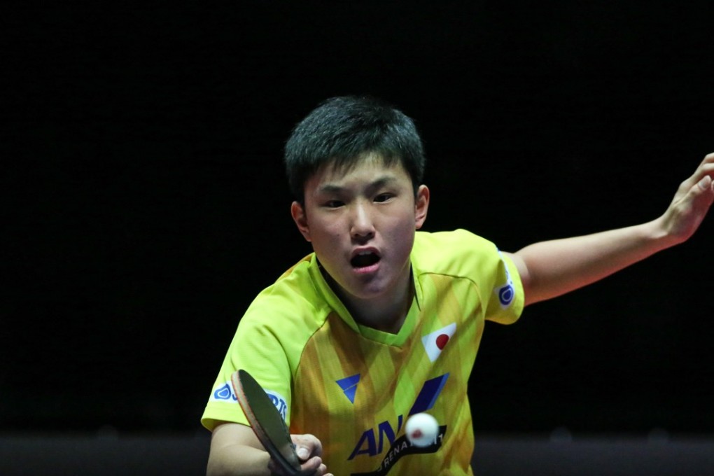 Japan table tennis prodigy Tomokazu Harimoto in action. Photos: Xinhua