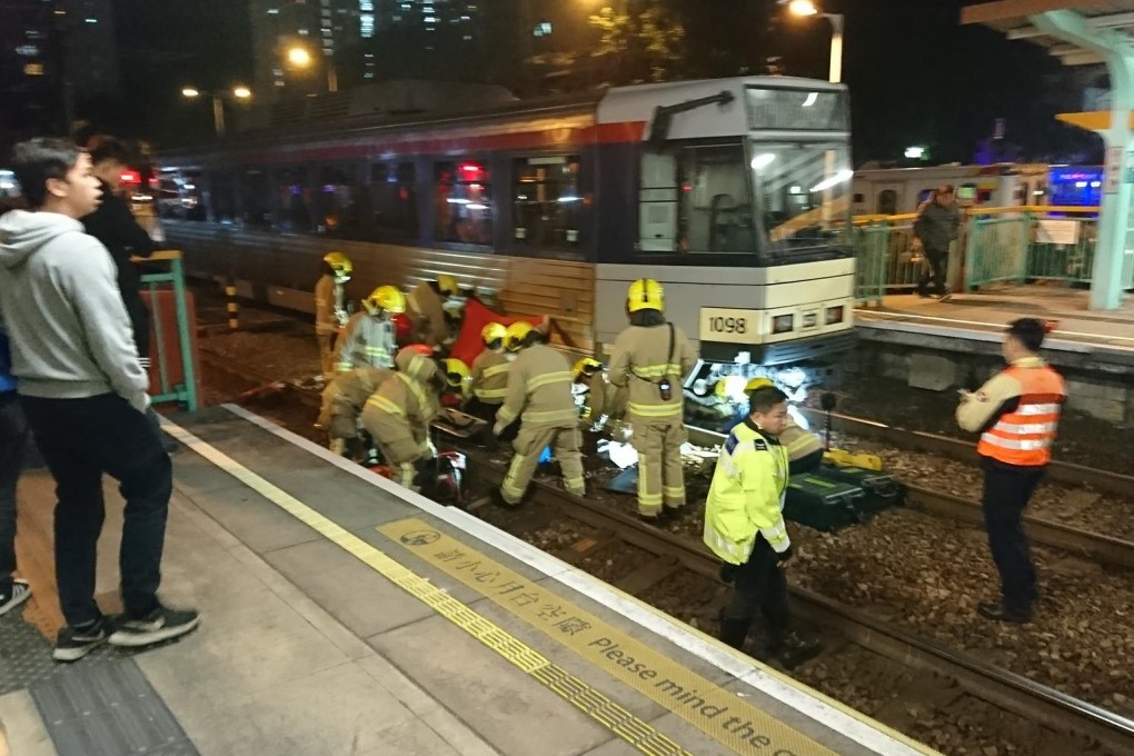 The boy was pulled from under the train and sent to hospital for treatment. Photo: Facebook
