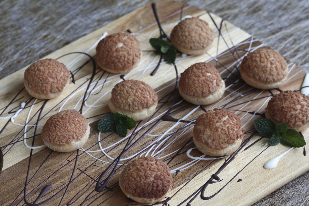 Susan Jung’s cream puffs with maple sugar craquelin. Photo: Jonathan Wong