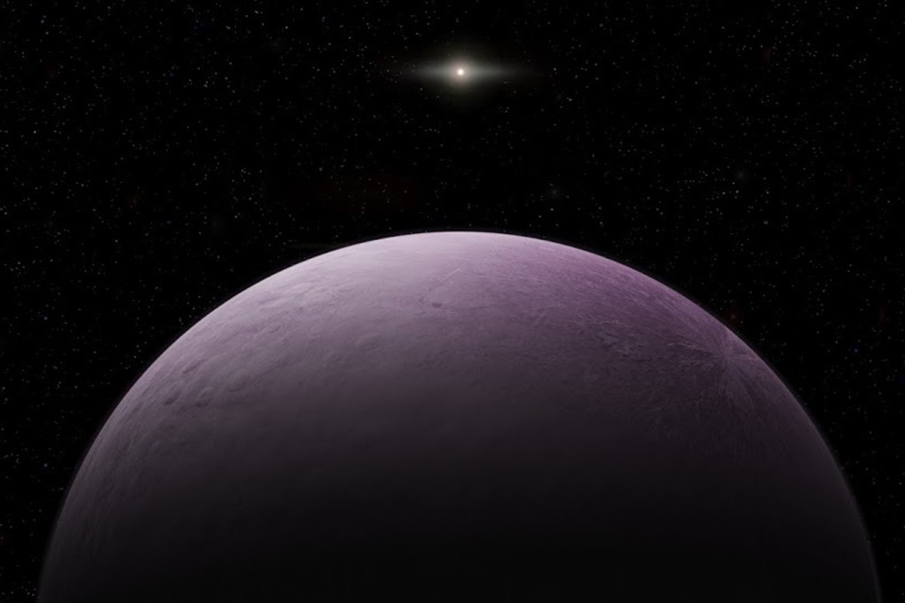 This image provided by the Carnegie Institution for Science shows an artist's concept of a dwarf planet that astronomers say is the farthest known object in our solar system, which they have nicknamed ‘Farout’. Graphic: Roberto Molar Candanosa / Carnegie Institution for Science via AP