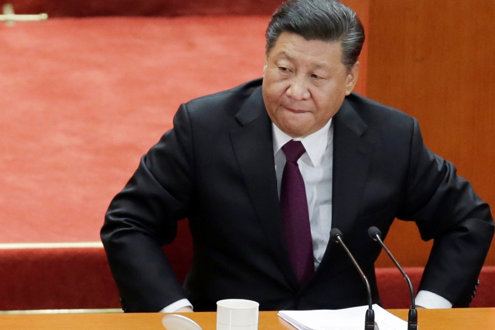 President Xi Jinping prepares to leave at the end of the event in Beijing marking the 40th anniversary of China’s reform and opening up. Photo: Reuters