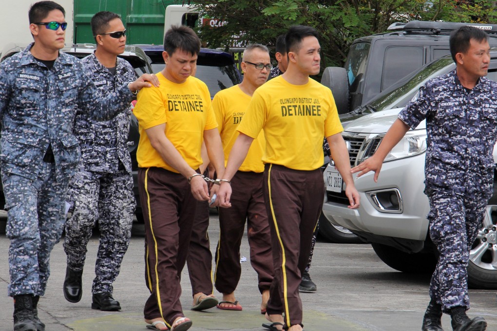 Lo Wing-fai, Chan Kwok-tung, Kwok Kam-wah and Leung Shu-fook were sentenced last Friday to life in jail for possession of 467.8 grams of methamphetamine. Photo: EPA