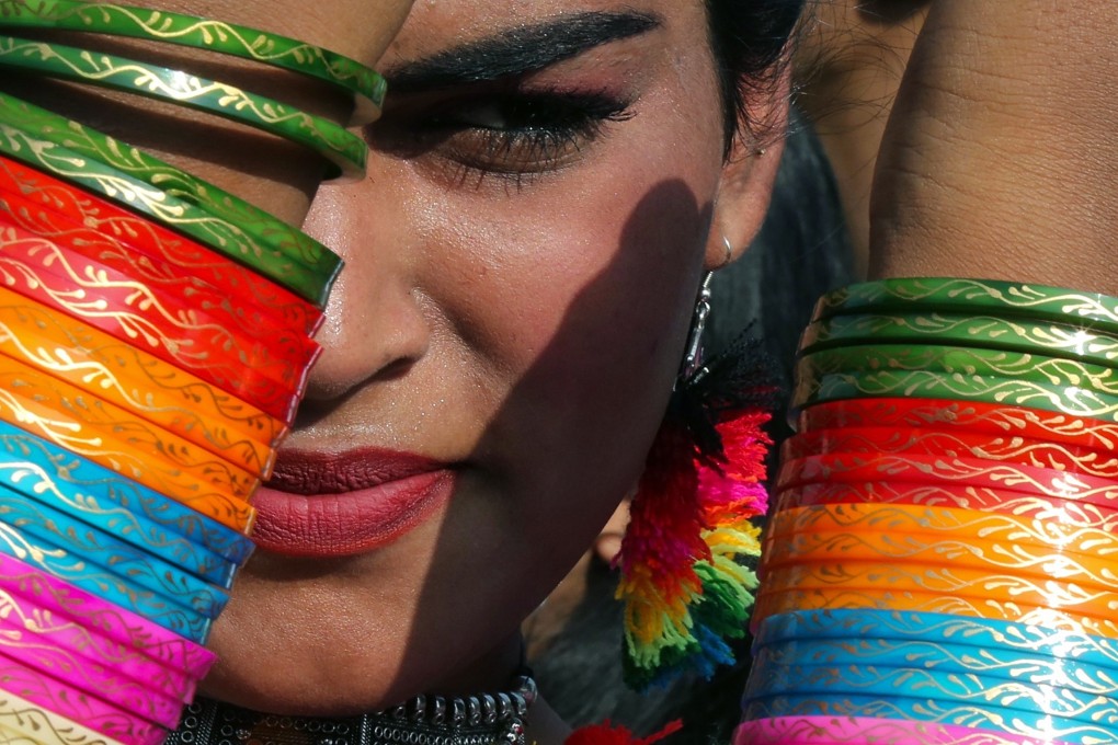 People during an LGBTQI parade in Bangalore. Photo: EPA