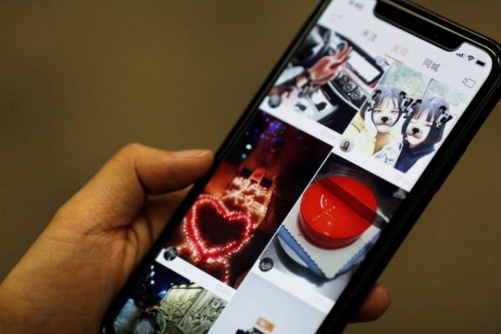 Video-streaming app Kuaishou is pictured on a mobile phone in this illustration picture taken January 25, 2018. Photo: REUTERS