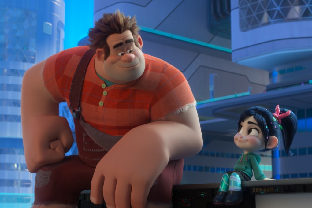 Ralph (voiced by John C. Reilly) and Vanellope (Sarah Silverman) in Ralph Breaks the Internet (category I), directed by Phil Johnston and Rich Moore.
