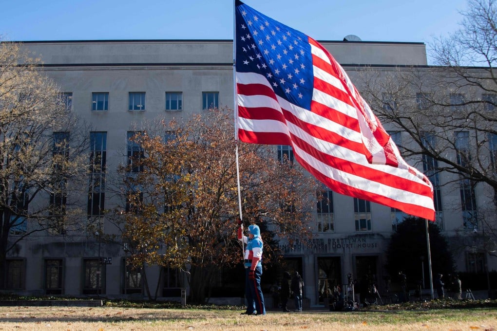 The frenzy reached fever pitch last Friday when several reporters were physically cleared from the entire fifth storey of the DC circuit court before a closed-door hearing. Photo: AFP