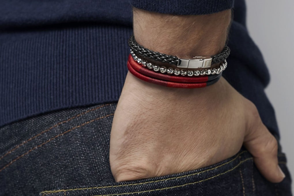 Stacked Tateossian Samburu bracelets. “I love it when a man stacks his bracelets,” says the brand’s founder, Robert Tateossian.