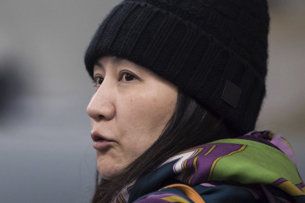 Huawei’s Meng Wanzhou arrives at a parole office in Vancouver on December 12. Photo: The Canadian Press via AP