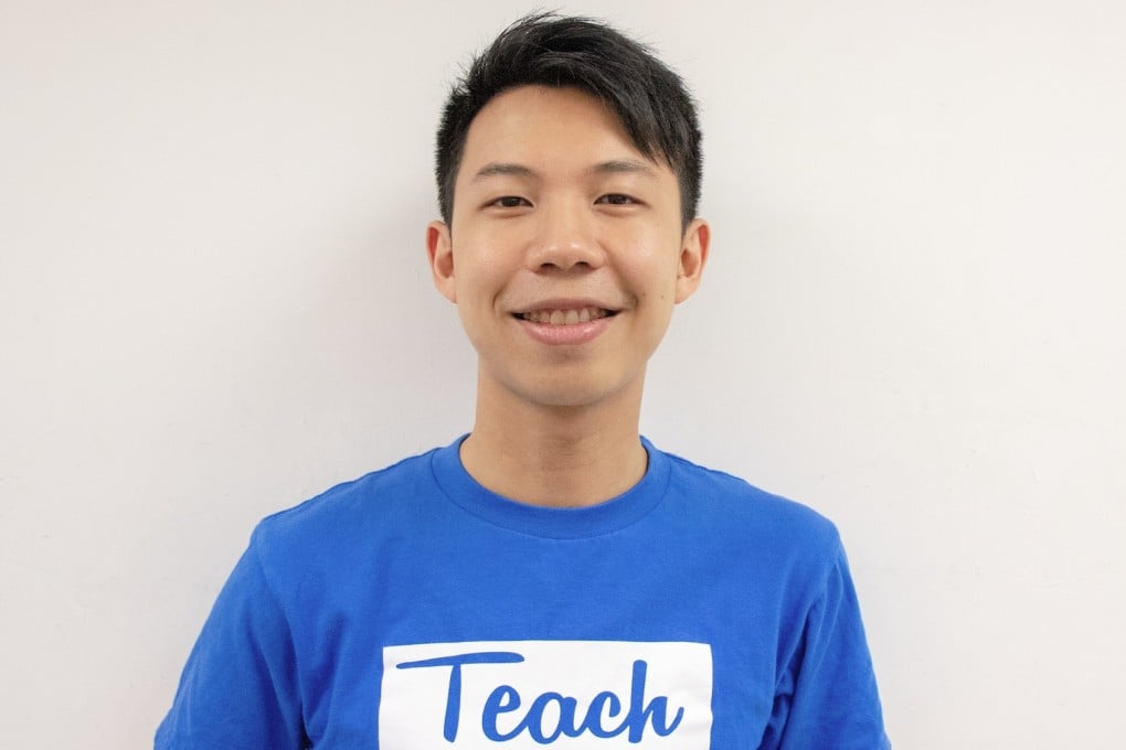 Teach4HK founder Arnold Chan, who was formerly an analyst at Goldman Sachs.