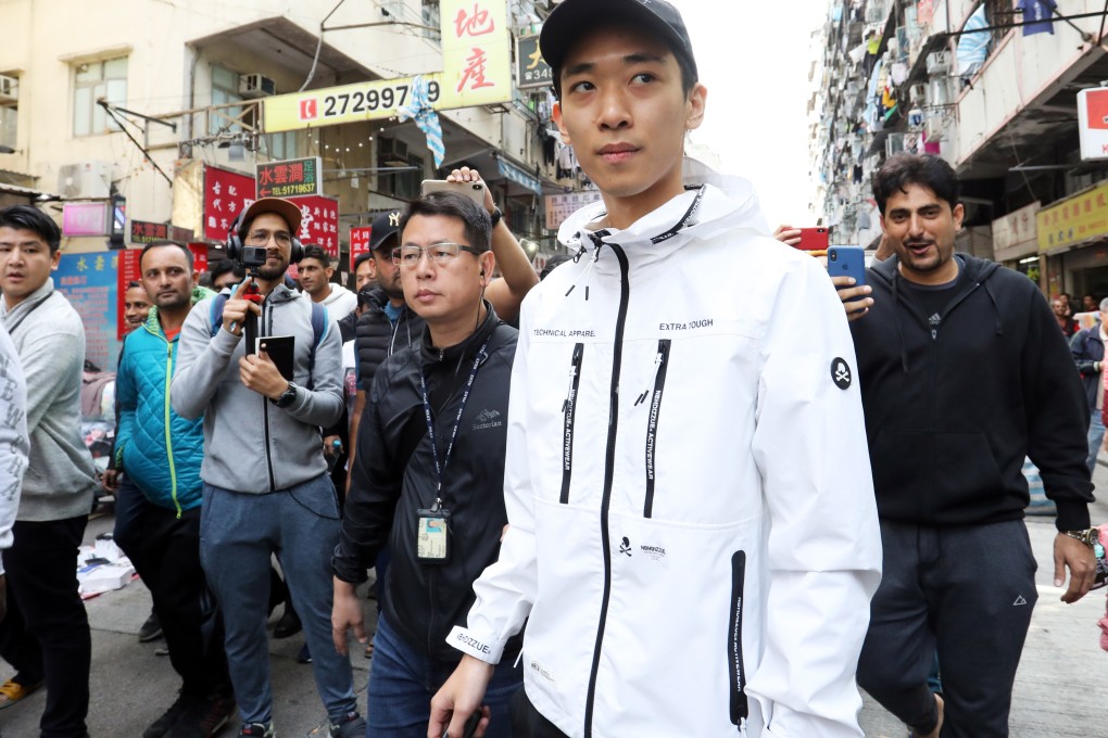 Wong Ching-kit, also known as ‘Coin Young Master’, in Sham Shui Po. Photo: Dickson Lee