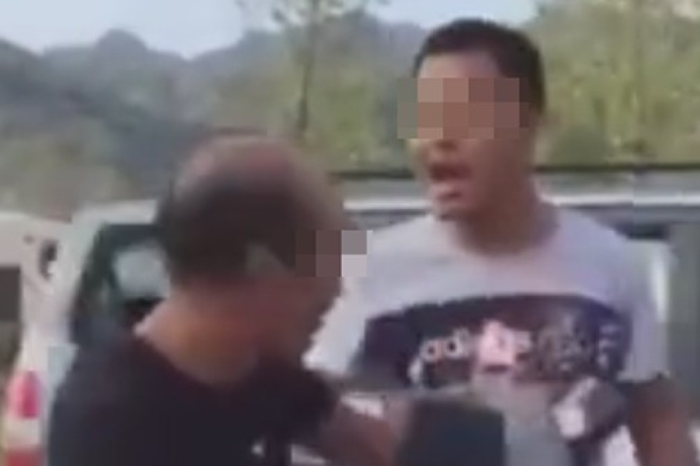 A man from central China was arrested for attacking a former teacher he accused of beating him as a child. Photo: Weibo