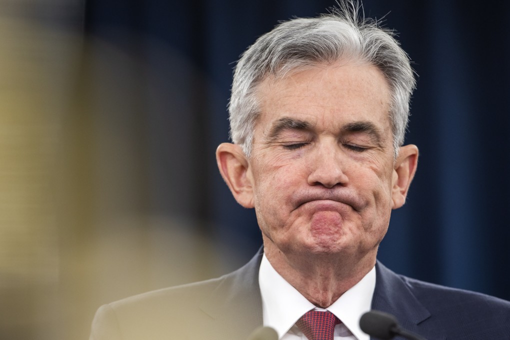 Federal Reserve chairman Jerome Powell announces the Fed’s decision to raise interest rates by a quarter of a percentage point at a news conference on Wednesday. Powell said the policy rate was now at ‘the lower end of neutral’, implying that it could peak soon, and the path of future rises is likely to be even more gradual. Photo: EPA-EFE