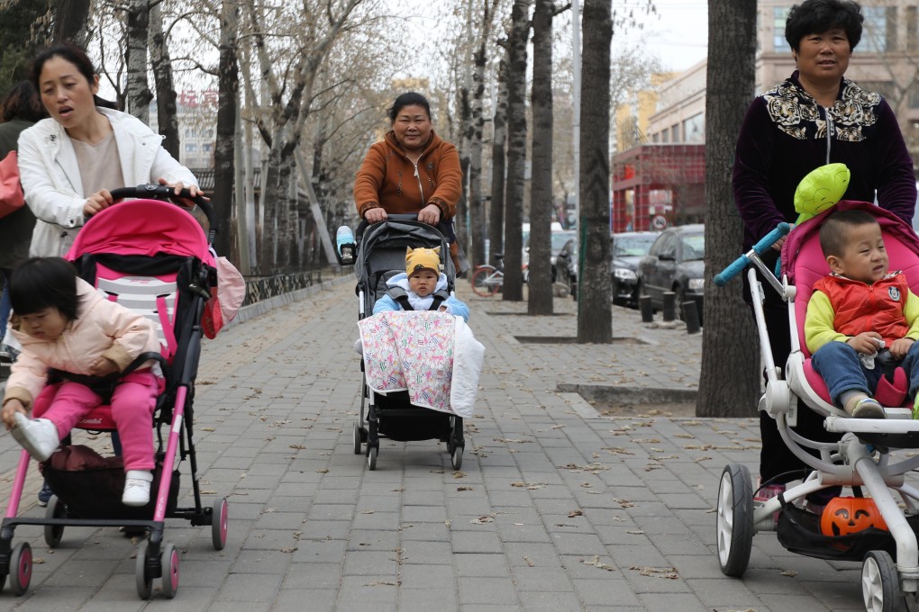 The China Family Planning Association will introduce childcare and early development services for children under three. Photo: EPA