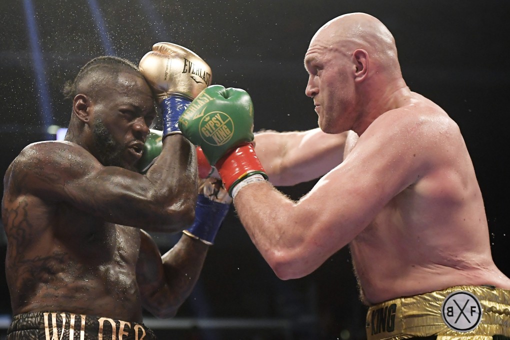 Tyson Fury (right) and Deontay Wilder fought to a draw in their WBC heavyweight championship title fight in Los Angeles early in December. Photo: AP