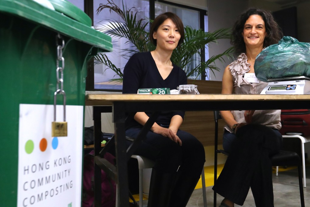 Ming Chan (left) and Paige Tantillo, co-founders of Hong Kong Community Composting. Pictures: Edmond So