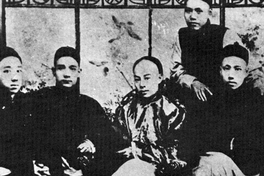 Sun Yat-sen (the second from left), one of the first students of the Hong Kong College of Medicine for Chinese, with friends Yeung Hok-ling (first from left), Chan Siu-bak (second from right, seated) and Yau Lit (extreme right) in 1888. The four young men, who often got together to discuss how to overthrow the Qing dynasty, were dubbed ‘the four bandits’. Standing behind them is Kwan King-leung, Sun's classmate at the college. Credit: HKU archives
