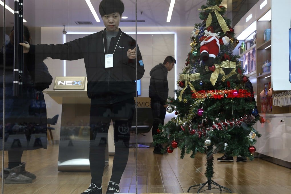 At least four Chinese cities and one county have banned Christmas decorations this year. Photo: AP