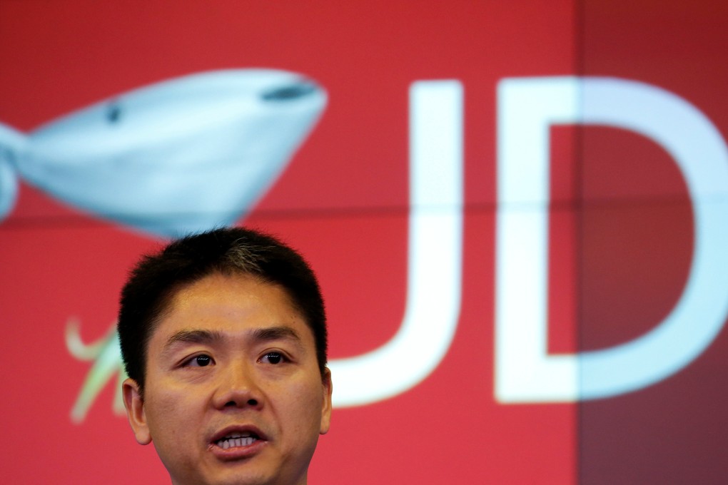 FILE PHOTO: Richard Liu, CEO and founder of China's e-commerce company JD.com, speaks before ringing the opening bell at the NASDAQ Market Site building at Times Square in New York, US May 22, 2014. REUTERS/Shannon Stapleton/File Photo