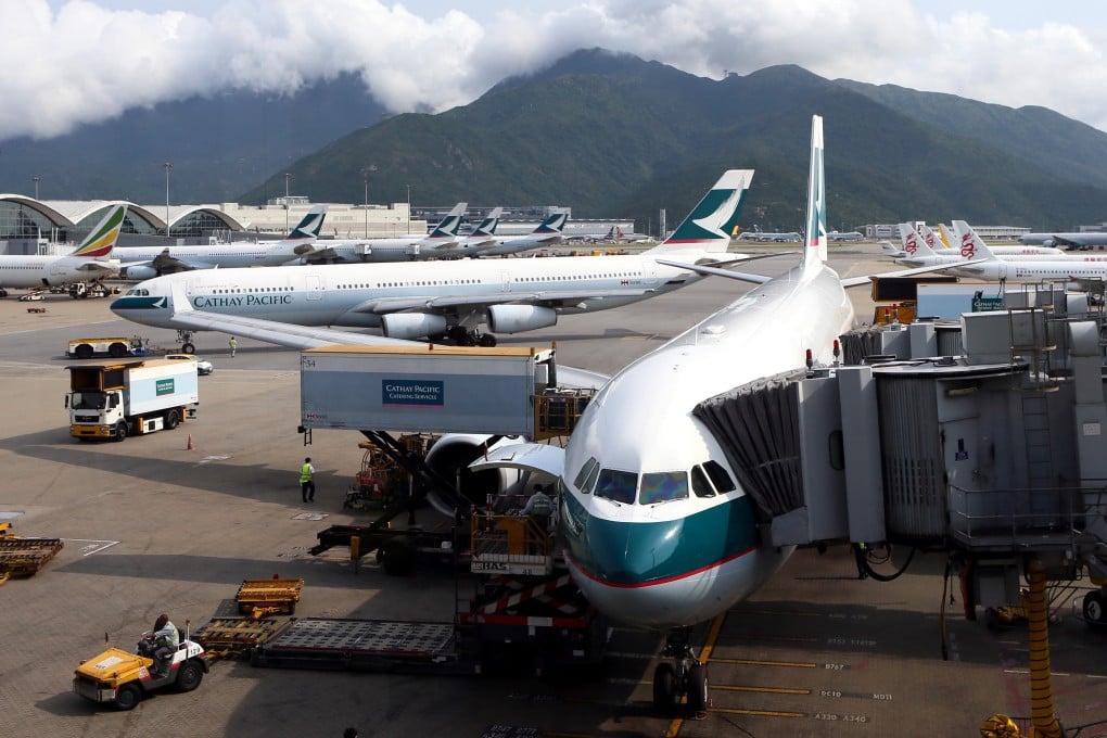 (170601) -- HONG KONG, June 1, 2017 (Xinhua) -- The Hong Kong International Airport is seen in Hong Kong, south China, June 16, 2014. July 1, 2017 marks the 20th anniversary of Hong Kong's return to the motherland. (Xinhua/Li Peng) (zhs)