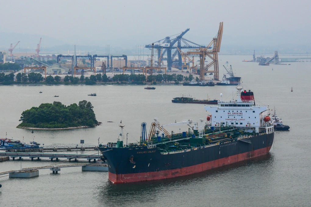 Cargo ships on the sea near Hai Phong, Vietnam. Hai Phong is a major port city. Photo: Alamy