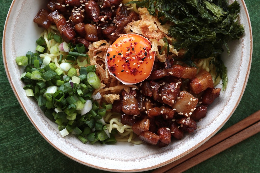 Asian carbonara. Photo: Jonathan Wong