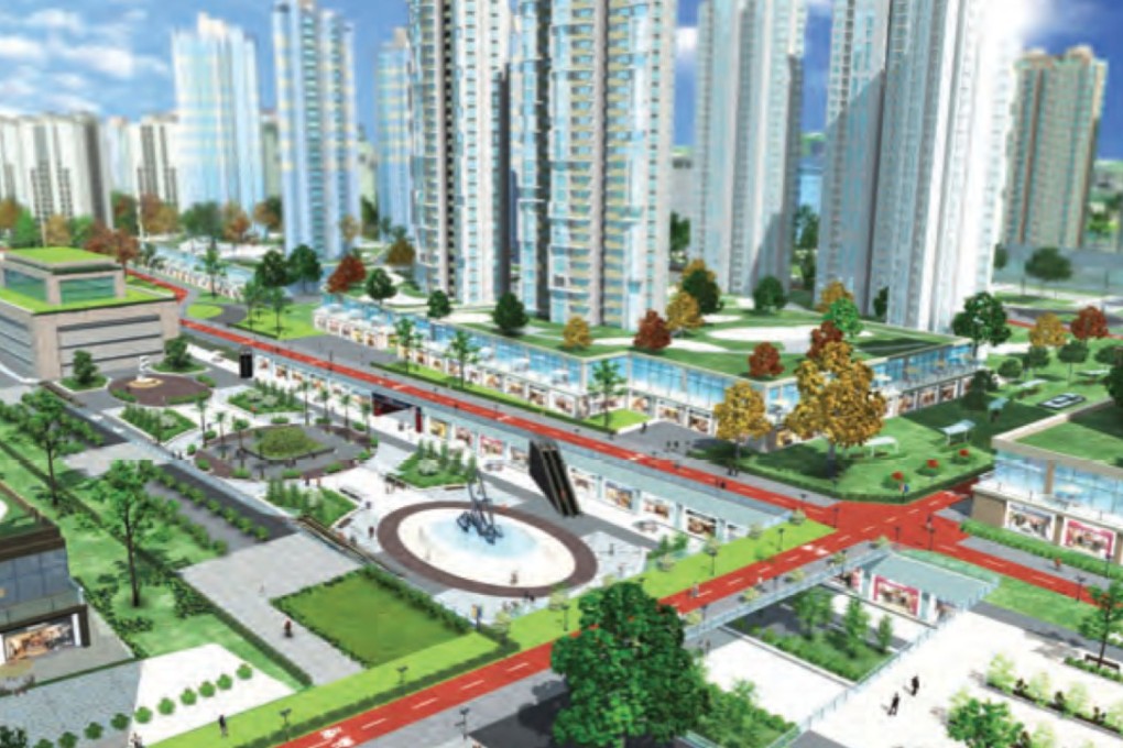 An artist’s impression of the Kwu Tung North new development area. According to the government, the first batch of people will start moving into the Kwu Tung North and Fanling North new towns in 2023. Photo: Development Bureau
